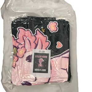 Just a Girl Who Loves Axolotls Soft Warm Fleece Blanket 40"X50